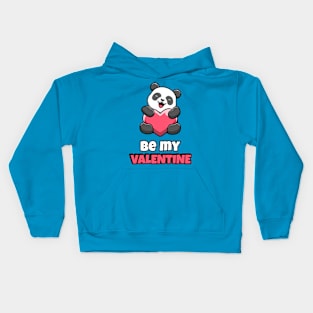 Be My Valentine - Panda Kids Hoodie